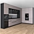 Modern Corner Kitchen - Complete with Luxury Appliances 3D model small image 4