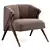 Stylish Florence Fabric Accent Chair 3D model small image 2