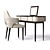 Elegant Molly Console & Carol Chair 3D model small image 2