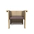 Elegant Velvet Armchair 3D model small image 1