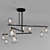 Elegant Glass Chandelier 3D model small image 2