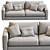 Ferlea Low-Poly Sofa: Minimalist Comfort 3D model small image 5