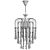 Brass & Murano Glass Teardrop Chandelier 3D model small image 2