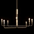 Elegant Candelabra Chandelier 3D model small image 1