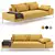 Dizzy B: Modern Modular Sofa with Wide Armrests 3D model small image 1