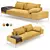Dizzy B: Modern Modular Sofa with Wide Armrests 3D model small image 2