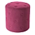 Luxury Velvet Pouffe Corolla 3D model small image 3