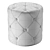 Luxury Velvet Pouffe Corolla 3D model small image 7