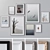 Elegant Framed Wall Art Set 3D model small image 1