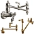 Kingston Heritage Faucets Set 3D model small image 2