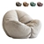 Ultimate Comfort Cloth Bean Bag 3D model small image 1