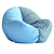 Ultimate Comfort Cloth Bean Bag 3D model small image 7