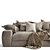 Modular Comfort Sofa: Wodge 2 3D model small image 3