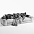 Modular Comfort Sofa: Wodge 2 3D model small image 7