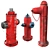  Urban Hydrant Collection: 3 High-Detail Models 3D model small image 1
