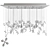Floating Butterfly Chandelier: Exquisite Crystal Elegance 3D model small image 7