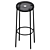 Sleek High Bar Stool 3D model small image 2