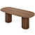 Moderna Dining Table: Sleek and Stylish 3D model small image 2