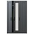 Sleek 3-Door Brimnes Wardrobe 3D model small image 1