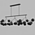 Industrial Sphere Glass Chandelier - Timeless Elegance for Modern Spaces 3D model small image 2