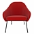 Elegant Proinha Armchair by Fernando Jaeger 3D model small image 3