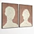 Elegant Plaster Photo Frames 3D model small image 5