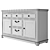 RIVIERA 2-Drawer Chest: Elegant and Spacious 3D model small image 4