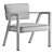 Elegant Giorgetti Elsa Armchair 3D model small image 3