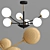 Modern Sputnik Chandelier for Industrial Decor 3D model small image 2