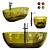 Elegant Reflex Freestanding Bathtub 3D model small image 1