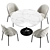 Dijon Chair Table Set - Elegant and Compact 3D model small image 5