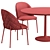 Dijon Chair Table Set - Elegant and Compact 3D model small image 6