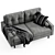 Modern Deans Sofa 3D model small image 5