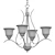 Elegant Aspen 22" Chandelier 3D model small image 2