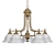 Antique Brass North Port Chandelier 3D model small image 1