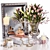 Elegant Tulip Decor Set 3D model small image 10