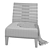 Modern Charm Lounge Chair 3D model small image 7