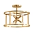 Possini Euro Clarice 16 - Elegant Warm Brass Ceiling Light 3D model small image 1
