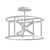 Possini Euro Clarice 16 - Elegant Warm Brass Ceiling Light 3D model small image 2