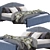 Hauga Bed: Modern and Versatile Sleeping Solution 3D model small image 2