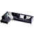 BoConcept Indivi Modern Convertible Sofa 3D model small image 4