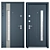 Nostra Favorit Metal Entrance Door: Sleek Design, High Security 3D model small image 3