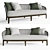 Elegant Lungotevere Sofa by Meroni and Colzani 3D model small image 1