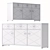 Modern White Lucido Chest of Drawers 3D model small image 1