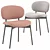 Luz Upholstered Chair: Modern Comfort in 3D 3D model small image 1