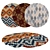 Round Rugs Set: Variety of Designs 3D model small image 1