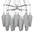 Sleek Nordic Chandelier by Hans-Agne 3D model small image 2