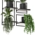 Indoor Metal Box Hanging Plants Set 3D model small image 4