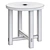 Elegant Marble Nesting End Tables 3D model small image 2