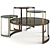 Luxury Fendi Casa Anya: Elegant Coffee Table Set 3D model small image 1